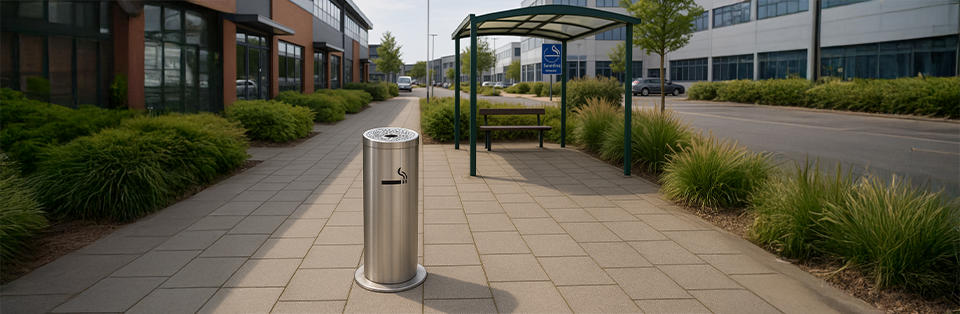 cendrier sur pied exterieur